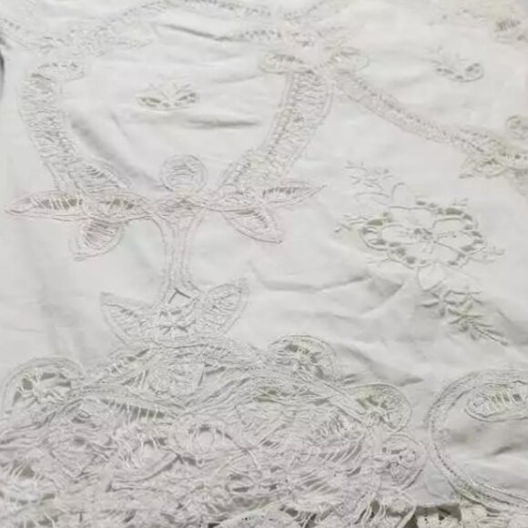 Brand New By Anthropologie Sleeveless Poplin Lace Mini Dress - Picture 8 of 12